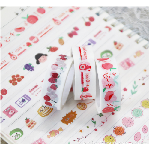 Cinta de dibuixos animats 60 Rolls Diy Decorative Stickers Box